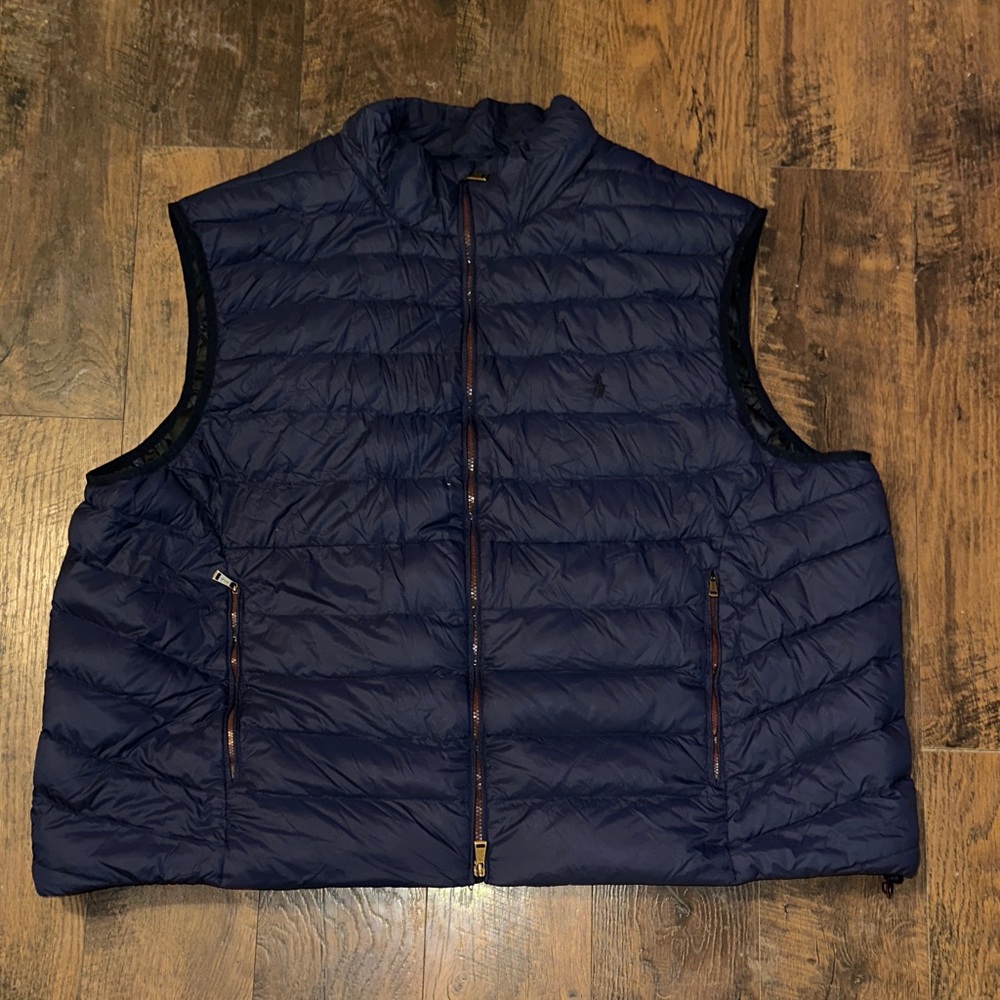 Ralph Lauren Polo Men's Dark Blue Quilted Vest